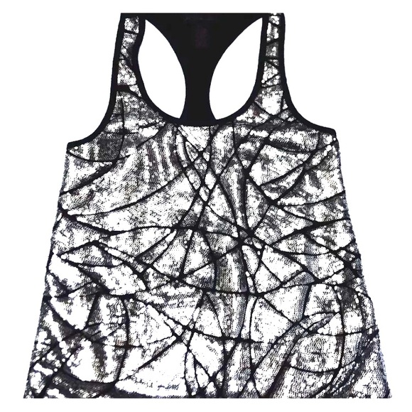 Material Girl XS Sequin Tank Top Racer Back Black - Picture 1 of 4